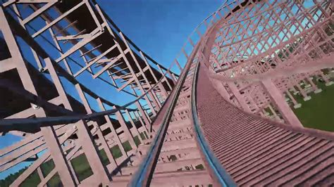Cotton Candy Wooden Roller Coaster Pov Planet Coaster Youtube