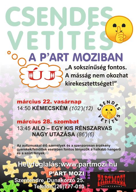 Indul a csendes vetítés a P'Art Moziban! - Szentendrei Kulturális Központ
