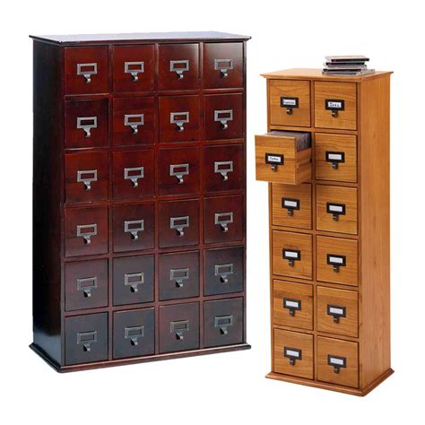 Maybe you would like to learn more about one of these? Solid Oak Library Card File Media Storage Cabinets | Acorn ...