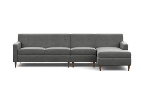 Marcus Three Piece Sectional With Chaise Upholstered Sectional