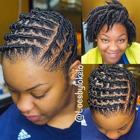 Soft dread loc braid hair styles pinterest Pin by Vee on Braided styles in 2020 | Natural hair styles, Short locs hairstyles, Short ...