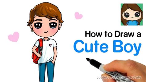 How To Draw A Cute Boy Askworksheet