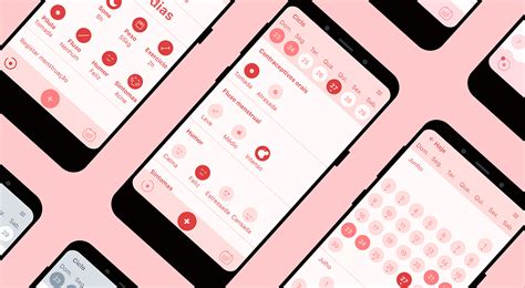 a period tracking app on behance