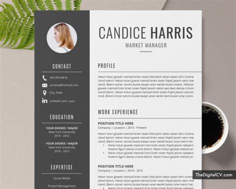 They are freely editable, useable and working for you; Modern CV Template for MS Word 2020-2021, Simple & Basic ...
