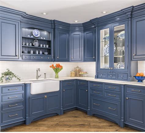 Find blue kitchen cabinetry at lowe's today. Blue kitchen cabinets in 2020 | Kitchen design, Kitchen ...