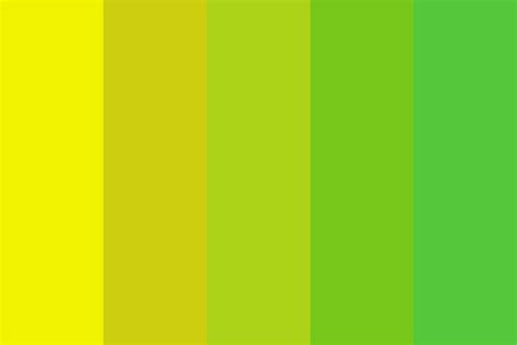 Yellow To Green Color Palette