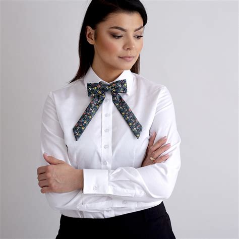 Womens Bow Tie With Colorful Floral Pattern 10604 Willsoor