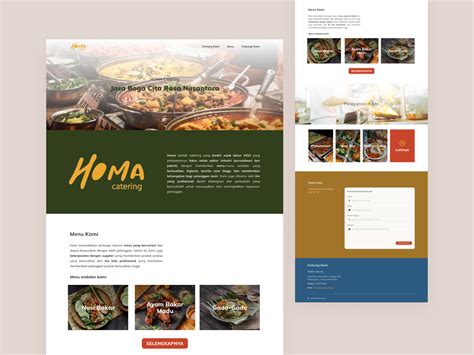 Homa Catering A Company Profile Website By Astari Dwi Rahmanisa On
