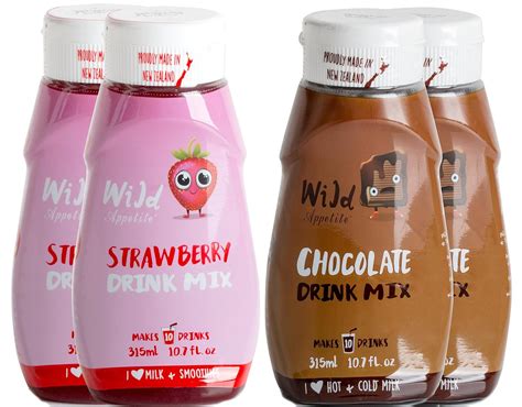 Wild Appetite Kids Drink Mix 4 Pack 2 X Chocolate Drink