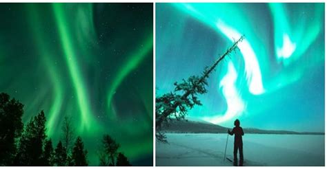 La Alucinante Aurora Boreal Que Tiñó El Cielo De Finlandia De Verde