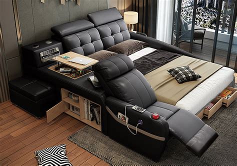 Monica Multifunctional Smart Bed Futuristic Furniture Smart Bed Futuristic Furniture Queen