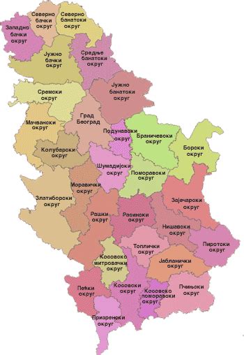Karta Srbije Po Okruzima Superjoden