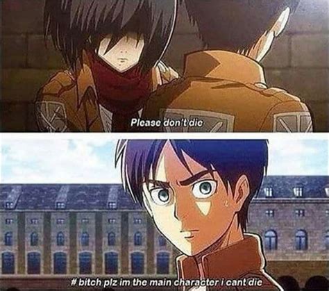 Stuid Plot Armors Vans Anime Funny Anime Memes Attack On Titan Meme