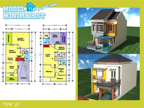 Desain rumah minimalis 2 lantai 6x12 modern minimalist house karya yay architect concept freddy [sumber: Contoh Rumah Ukuran 5x12 - Rumah En