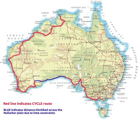 Australia Map Routes