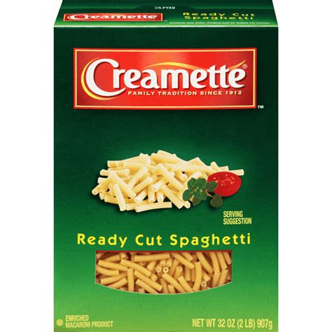 Creamette Ready Cut Spaghetti 32 Oz Box Shop Rons Supermarket