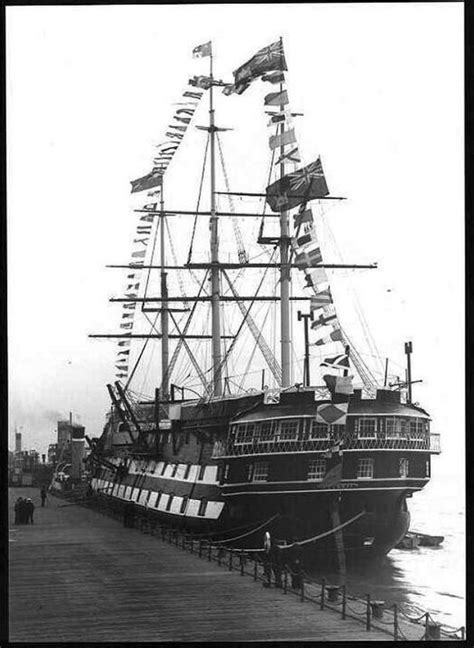Hms Conway Alongside The Pier Head At Liverpool 11th Septemeber 1938