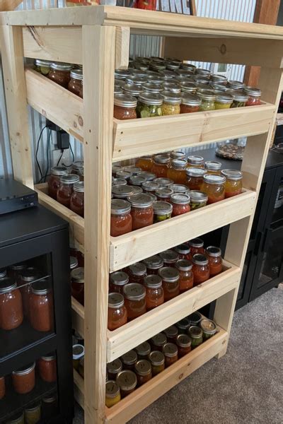 The Diy Canning Jar Cabinet A Great Way To Store Canning Jars And More