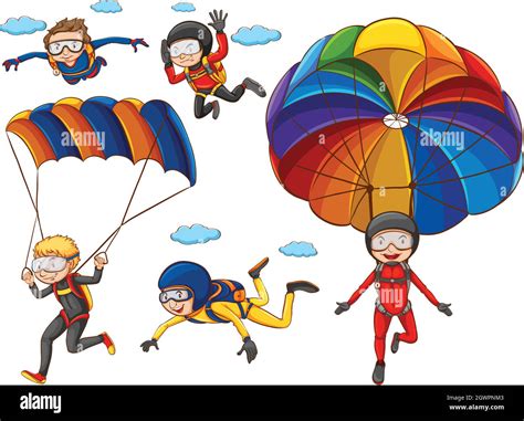 Group Of People Parachute Training Cut Out Stock Images And Pictures Alamy