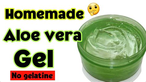 How To Make Aloe Vera Gel At Home Diy Homemade Aloe Vera Gel Youtube