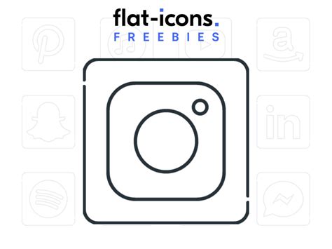 White Instagram Icon Free Flat Icons