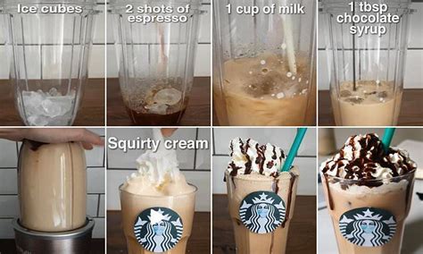 How To Make Starbucks Frappuccino At Home Starbucks Chocolate