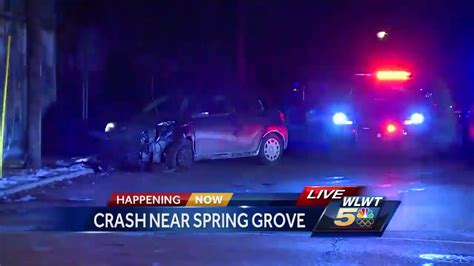 Police pursuit ends in crash in Spring Grove - YouTube