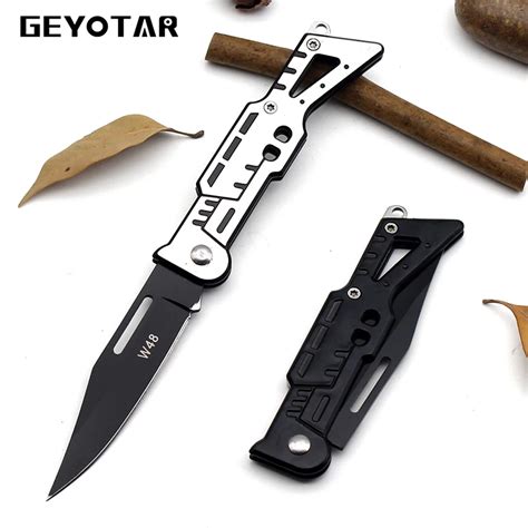 Hunting Knife Mini Portable Key Edc Stainless Fold Camping Tactical