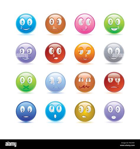 Faces Icon Set Stock Vector Image And Art Alamy