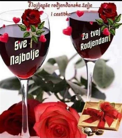 Dragi Goranesretan Ti Rodendan Birthday Wishes Flowers Rodendanske
