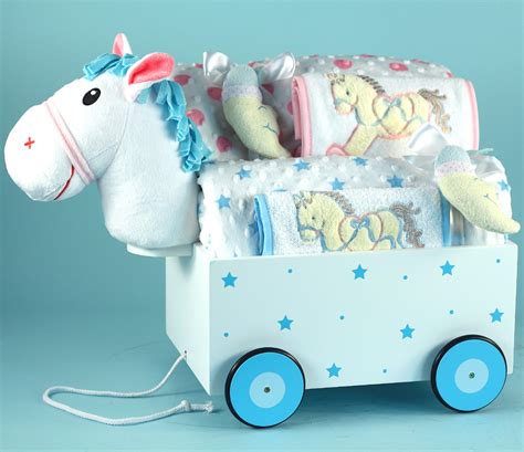 Amazon's choicefor unique baby items. Unique Gift for Twins- Pony Wagon Gift Set-Silly Phillie