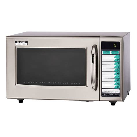 4.6 out of 5 stars. Sharp R21LVF 1000w Commercial Microwave w/ Touch Pad, 120v