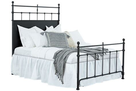 Trellis Black Metal Panel Bed Bed Panel Bed Magnolia Homes