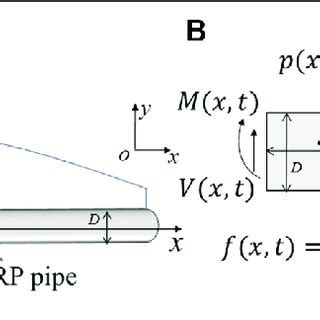 Bernoulli Euler Beam Model A Coordinates Of The Cfrp Pipe B