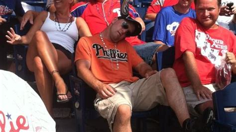 Lets Play Stack The Cans On The Passed Out Phillies Fan