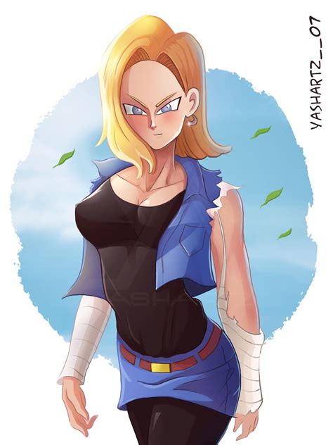 Dragon Ball Z Android 18 By Yashartz On Deviantart