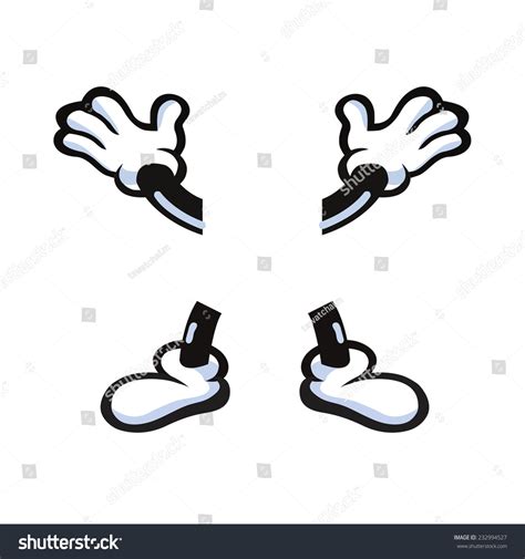 Vector Illustration Of Cartoon Hand And Foot 232994527 Shutterstock