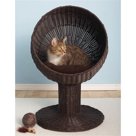 The Refined Feline Kitty Ball Hooded Cat Bed And Reviews Wayfair