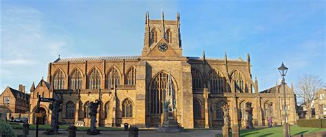 Photographs Of Sherborne Abbey Dorset England Panorama Of The Abbey