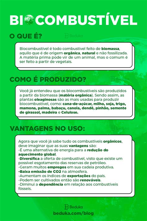 Biocombustíveis Vantagem E Desvantagem