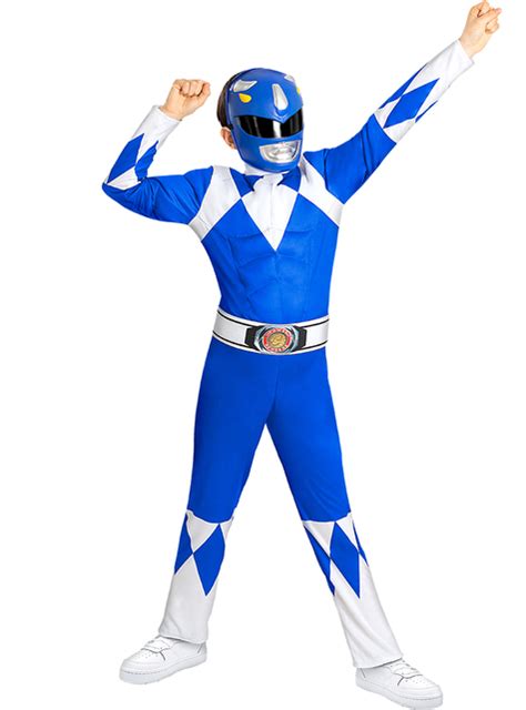 Disfraz Power Ranger Azul Infantil Have Fun Funidelia