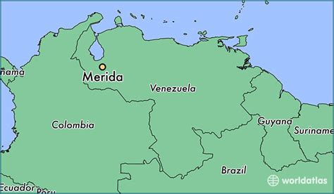 Where Is Merida Venezuela Merida Merida Map