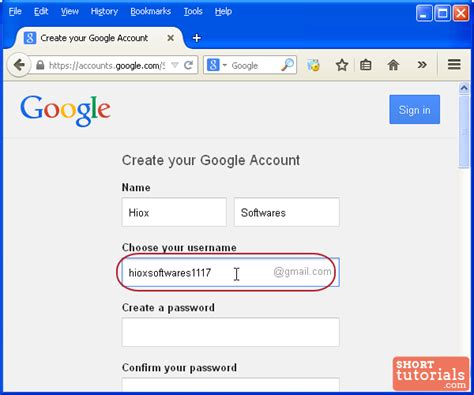 Then, click the gmail option located in the toolbar create gmail account step2