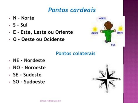 Pontos Cardeais E Colaterais