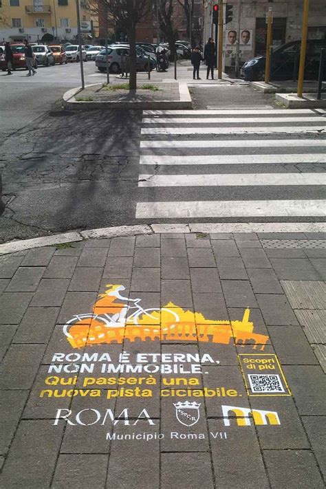 Il Municipio Vii Di Roma Lancia Le Nuove Ciclabili Con I Greengraffiti