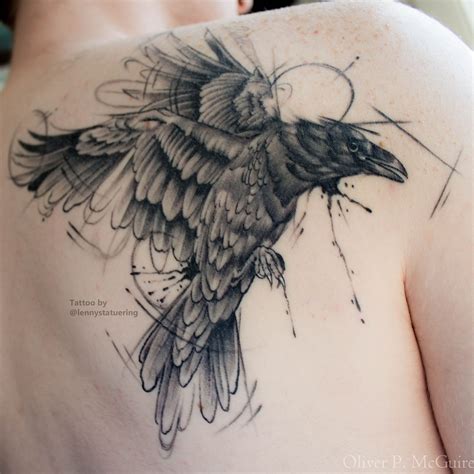 unbelievable raven tattoo by lenny lindbäck at stockholm classic tattoo free tattoo designs