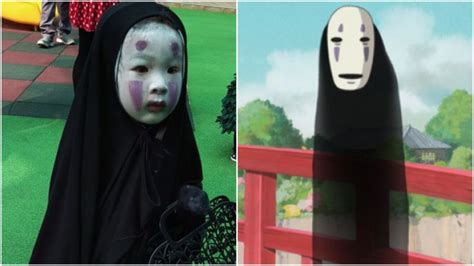 Kid Dresses As No Face From Anime Spirited Away Wins The