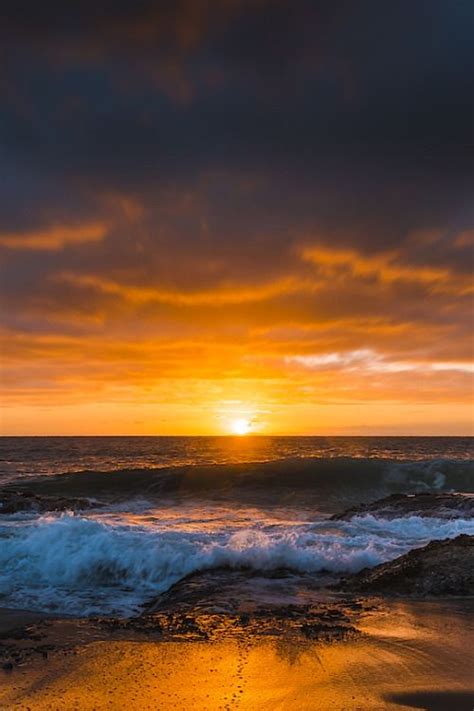 Sunset At The Pacific Ocean By David D Lvsh Sunset Ocean Sunset