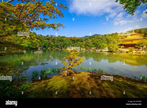 Kinkakuji Golden Pavilion Rokuonji Unesco Site Of Kyoto Reflected On