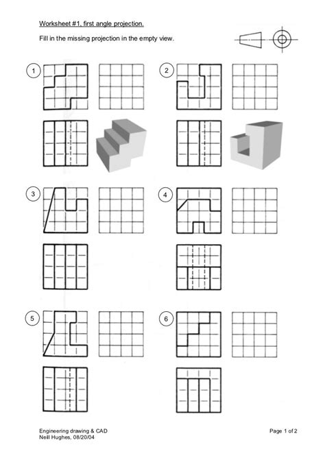 Orthographic Drawing Worksheets